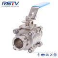 3PC Floating Stainless Steel Clamp Type Ball Valve